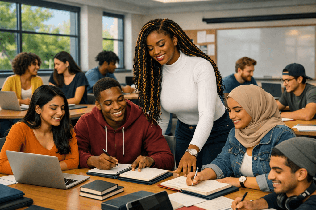 Radiant collaborative academic diverse inspiring